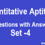 Quantitative Aptitude Quiz 4