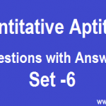 Quantitative Aptitude Quiz 6