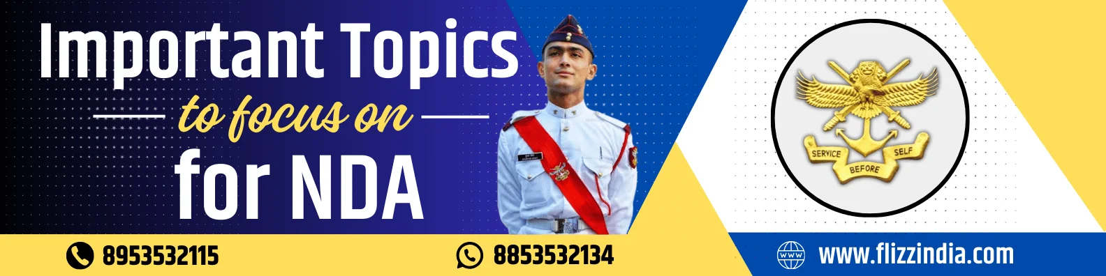 Are you searching important topics for NDA ? In this article you'll get all important topics for NDA written exam.