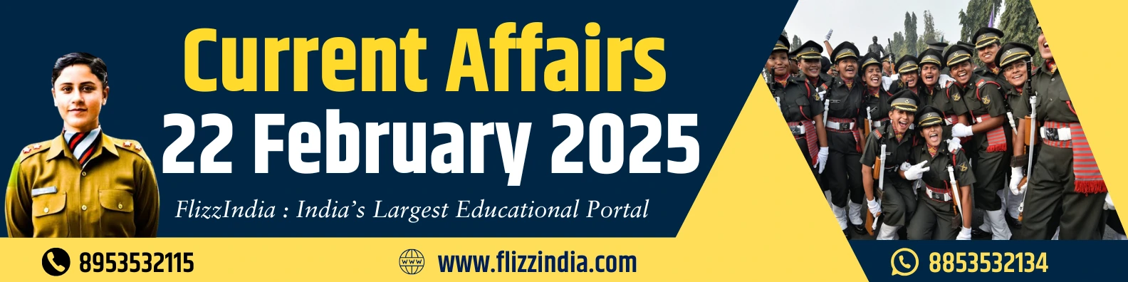 Current Affairs 22 Feb 2025 - FlizzIndia